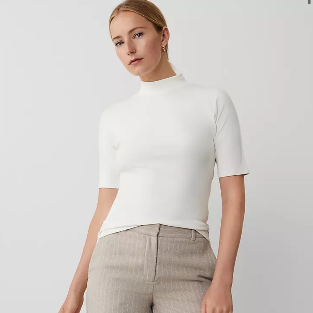 NWT Ann Taylor Mock Neck Top